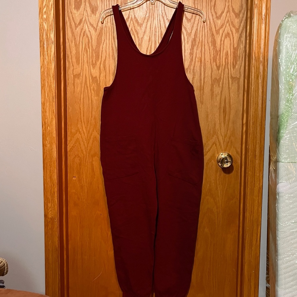 For Days Relaxing Romper Garnet Red
